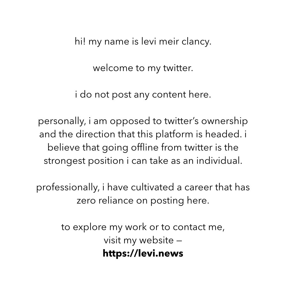 levi + tweet media
