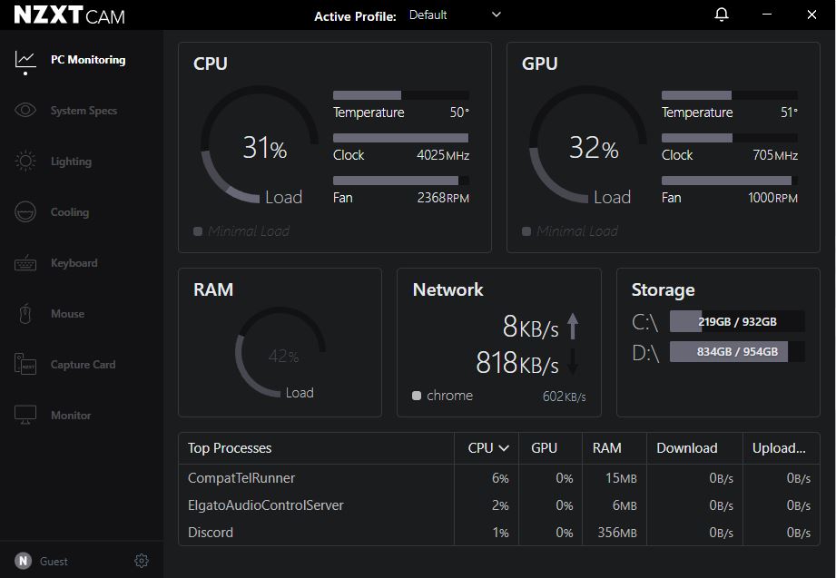 I'm running in the low-mid 50's just running Chrome and Discord because I don't have <a href="/NZXT/">NZXT</a> #NZXTKraken 😭😭😭

But I bet a Kraken Elite would fix that?
