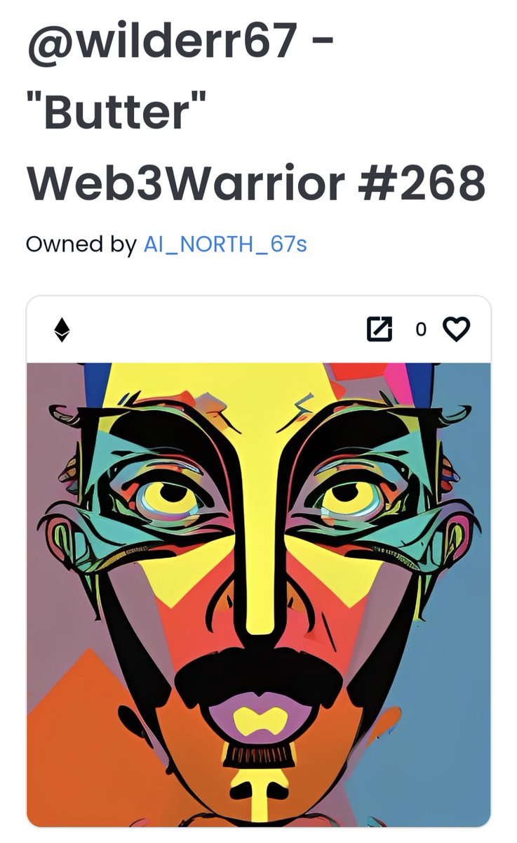 Butter 💙
Thank you <a href="/Web3WarriorNFT/">Web3Warriors - LIVE</a>