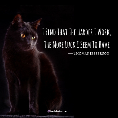 I have found that the harder I work, the more luck I seem to have. - Thomas Jefferson #truth