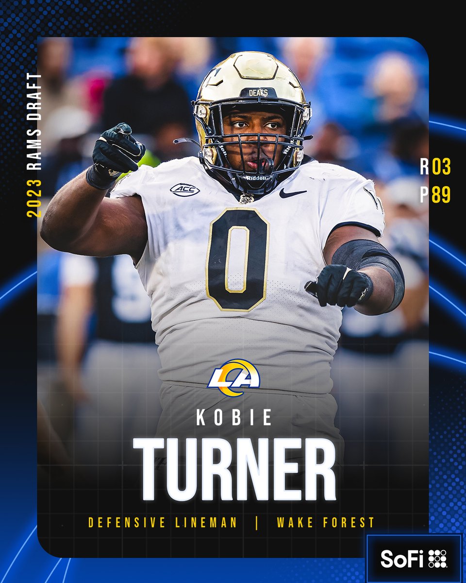 RamsNFL's tweet photo. A demon (deacon) on the defensive line.

Welcome to LA, @TurnerKobie! https://t.co/GLnsdJifq9