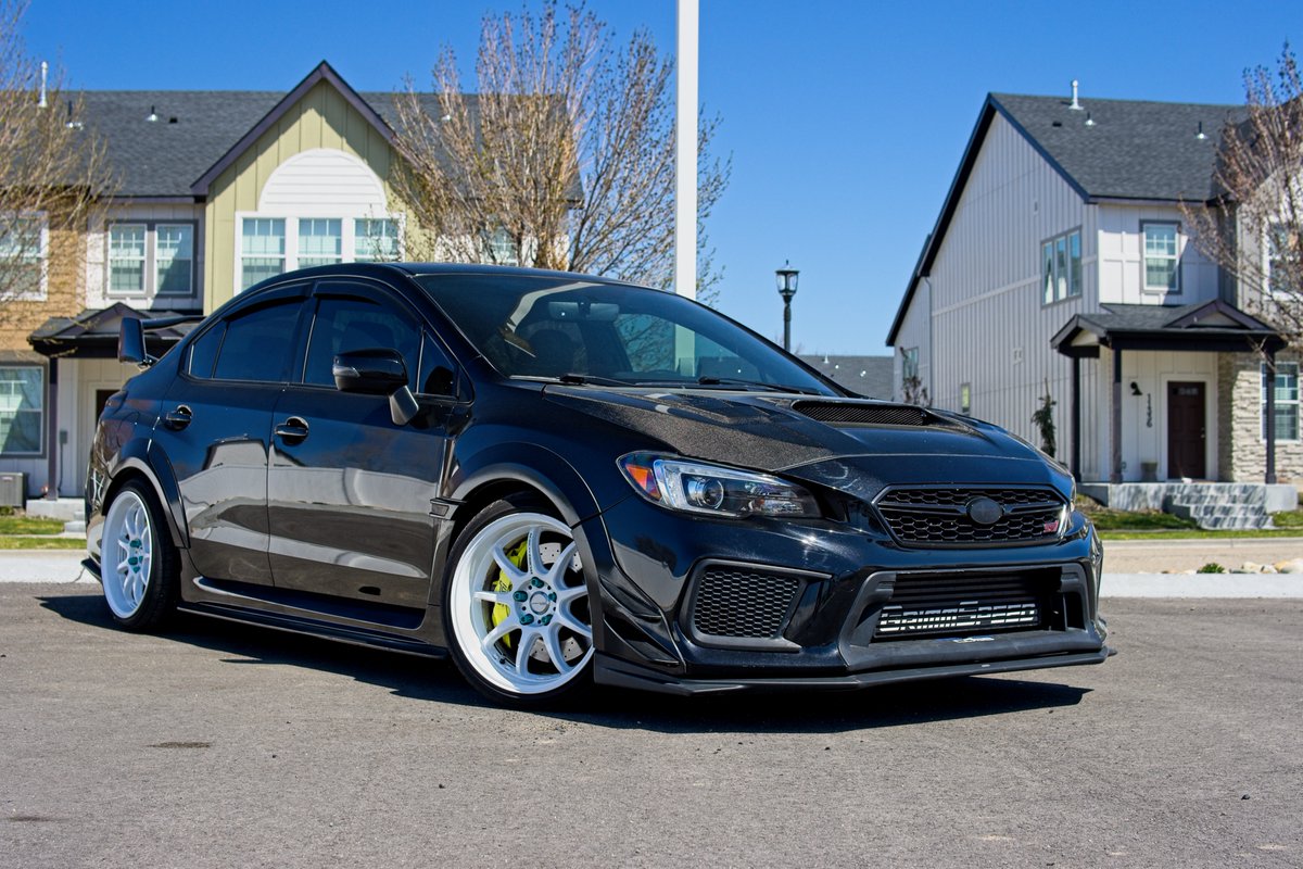 Greg_LPAS's tweet photo. Dope WRX STi Trade in at work that due to mods will be going to the auction instead. To much risk to sell it at the dealership. But I had the keys and time so snapped some pics. #subaru #wrxsti #grimmspeed #workwheels #cobbtuning https://t.co/s81XU7EUIl