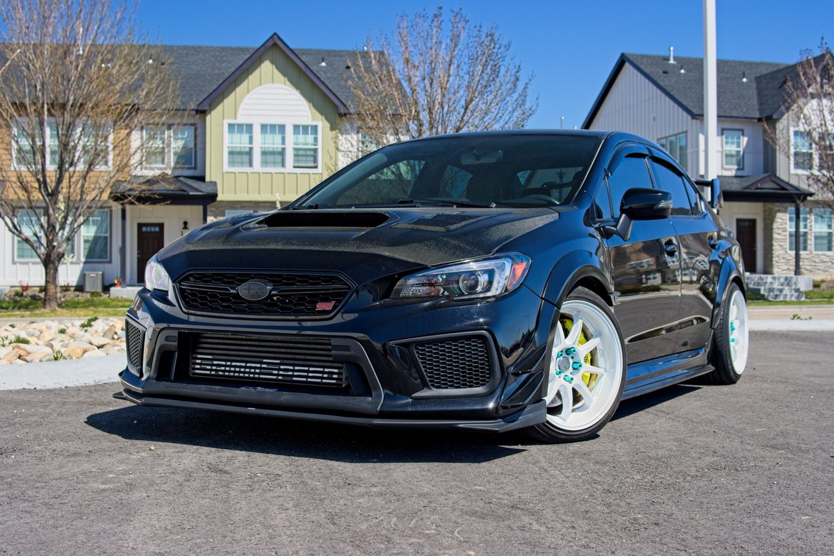 Greg_LPAS's tweet photo. Dope WRX STi Trade in at work that due to mods will be going to the auction instead. To much risk to sell it at the dealership. But I had the keys and time so snapped some pics. #subaru #wrxsti #grimmspeed #workwheels #cobbtuning https://t.co/s81XU7EUIl
