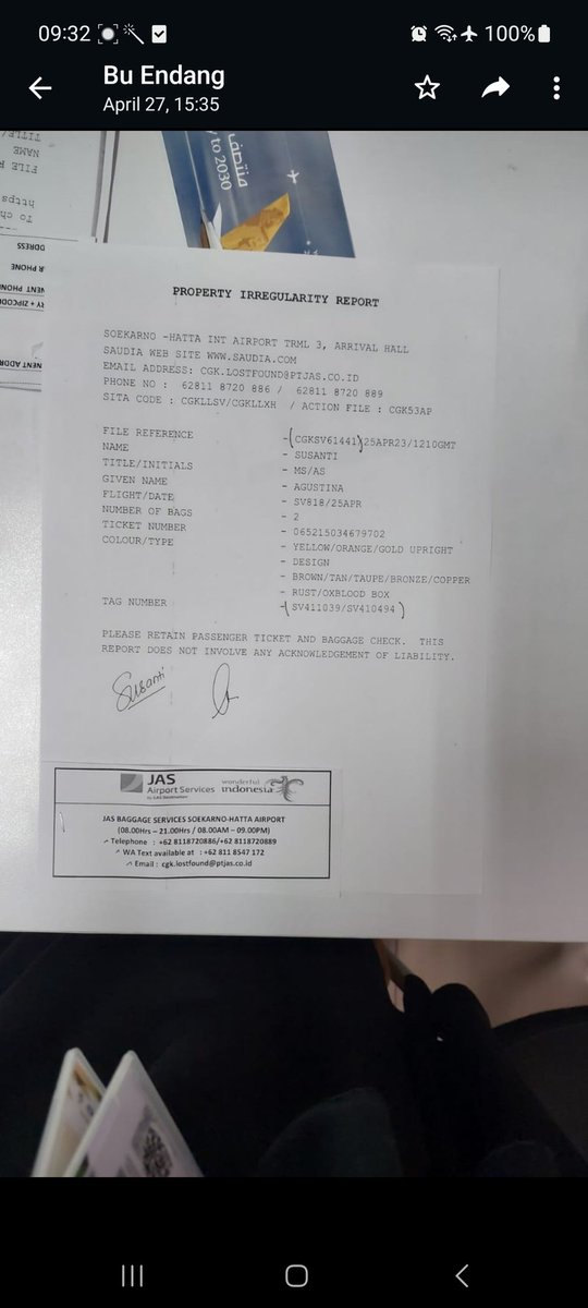 AdnanFannie's tweet photo. @contactap2 Kami baru menerima ini dari tourleader. Apa yang harus dilakukan selanjutnya mba yuri? https://t.co/UseG8UZZYx