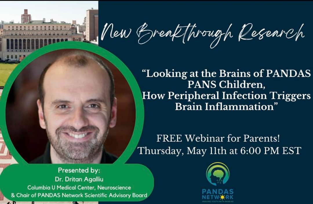 Learn about the mechanisms &amp; inflammatory cytokines found in PANDAS PANS. June 29th we will have a second webinar for researchers &amp; clinicians. Sign at pandasnetwork.org/events
