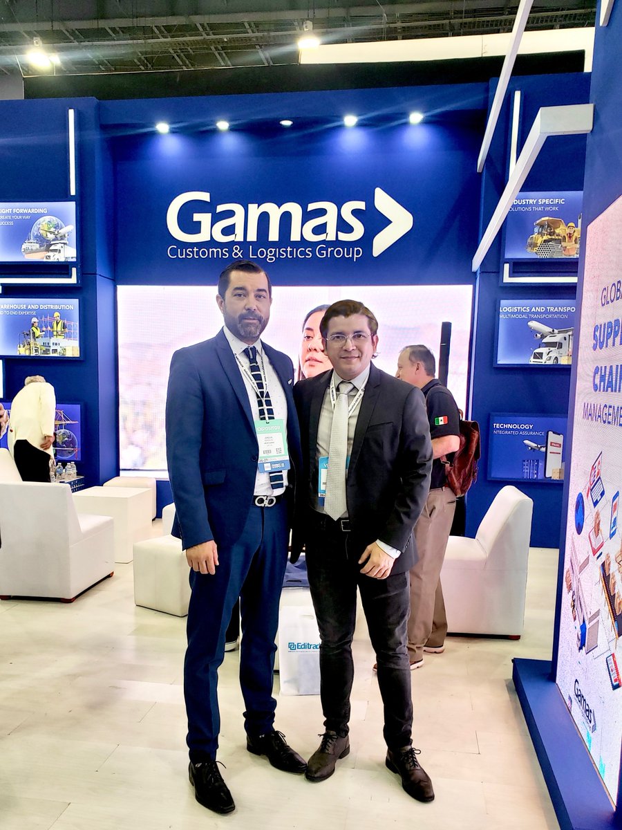 EcuaSigad's tweet photo. Grupo Gamas, y nuestro Country Manager, José Luis Alprado, compartió con su Business Development Director, Joaquín González, y hablar sobre oportunidades de negocios y tecnología para el cumplimiento aduanal, logística, transporte de carga y comercio exterior.

#Editrade https://t.co/qitM4gnTgY