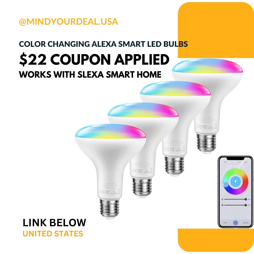 khurpench_mzn's tweet photo. $17.99 ($22 coupon discount) on Smart Light Bulbs, RGB Color Changing Alexa Bulbs
Deal (affiliate)- https://t.co/M4gJm3AKz7

#deal #sale #offer #coupondiscount #ledbulbs #smartlight #alexalights #smarthome #huelights #colorchangingled #gaming #house #homedecor #gagdte #follow https://t.co/zkzxudhbB5