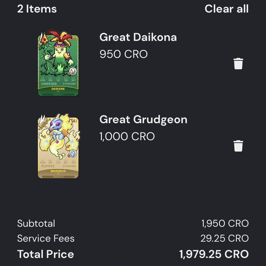 DougieFresh1813's tweet image. Shoutout to $Cronk @CronkCRO 
I was able to Swing 
1500 cro into 4200 cro 
I took profits into @OfficialDgpals 
Genesis Collection Personally looking forward to the Polygon Expansion and everything they got planned in the future! #DegenPlays #TakingProfits
🔥