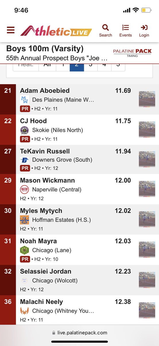 New PR in the 100m with 11.69s