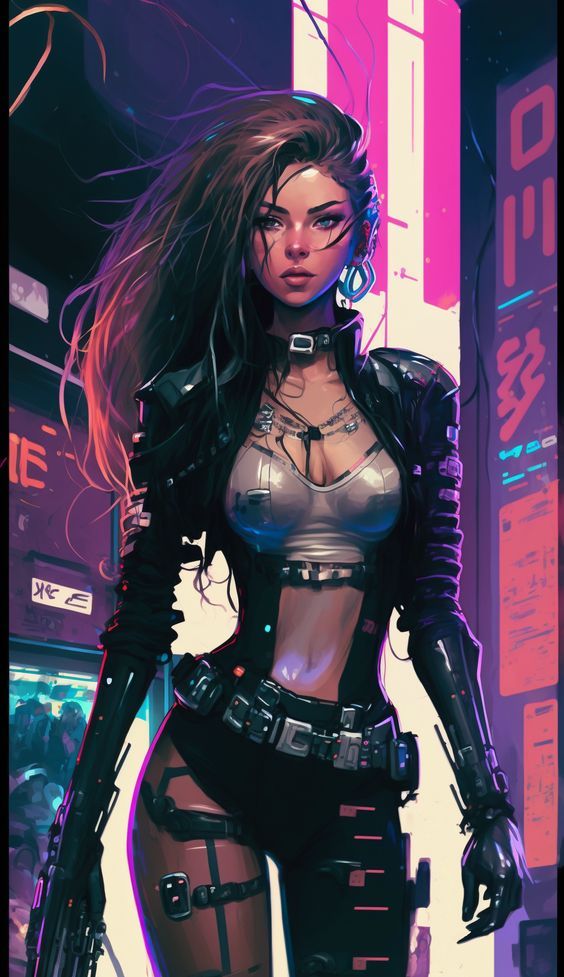 Cyberpunk Girl 🌆

#cyberpunk #art #scifi #digitalart #cyberpunkart #synthwave #aesthetic #retrowave #bladerunner #cyber #anime #cyberpunkaesthetic #scifiart #futuristic #retro #cosplay #photography #sciencefiction #future #gaming #artwork #illustration #techwear #cyberpunkstyle