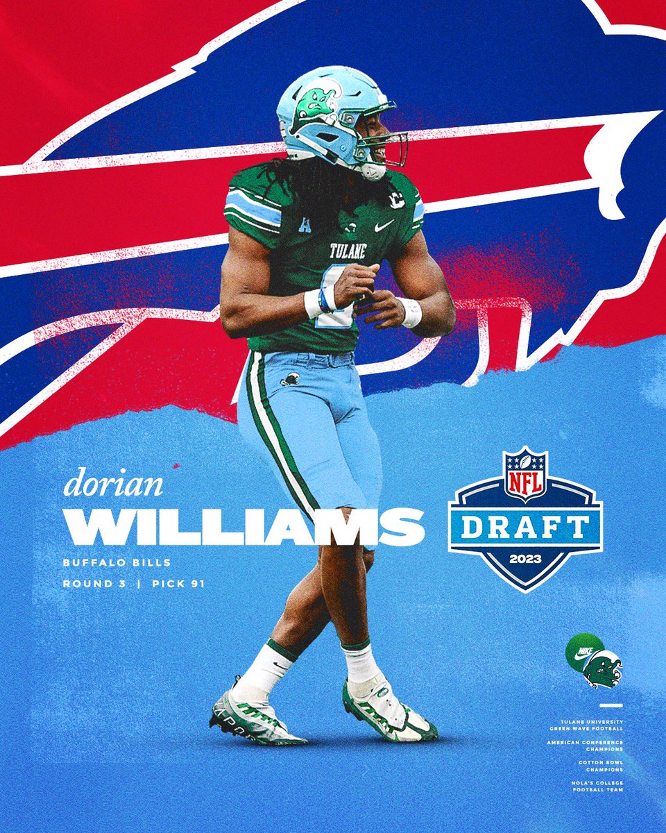 Circling the wagons in Uptown! @dorianw24 is headed to buffalo! #RollWave | @BuffaloBills