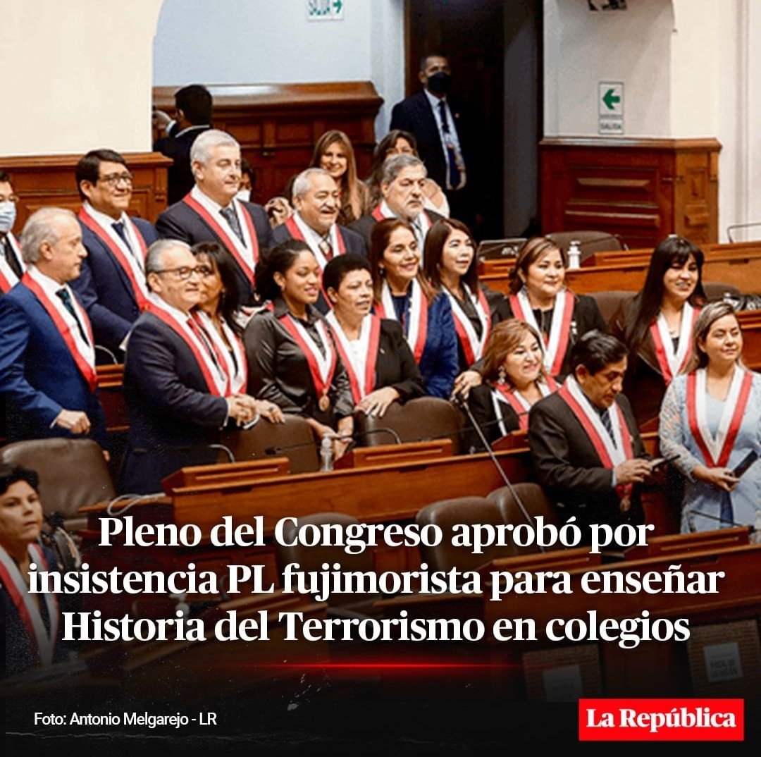 Angelpaezs's tweet photo. Una historia del terrorismo que incluya a Alberto Fujimori, el único expresidente condenado por homicidio calificado por haber autorizado al grupo terrorista Destacamento Colina las matanzas de Barrios Altos y La Cantera, entre otras. https://t.co/LjSzCquUI7