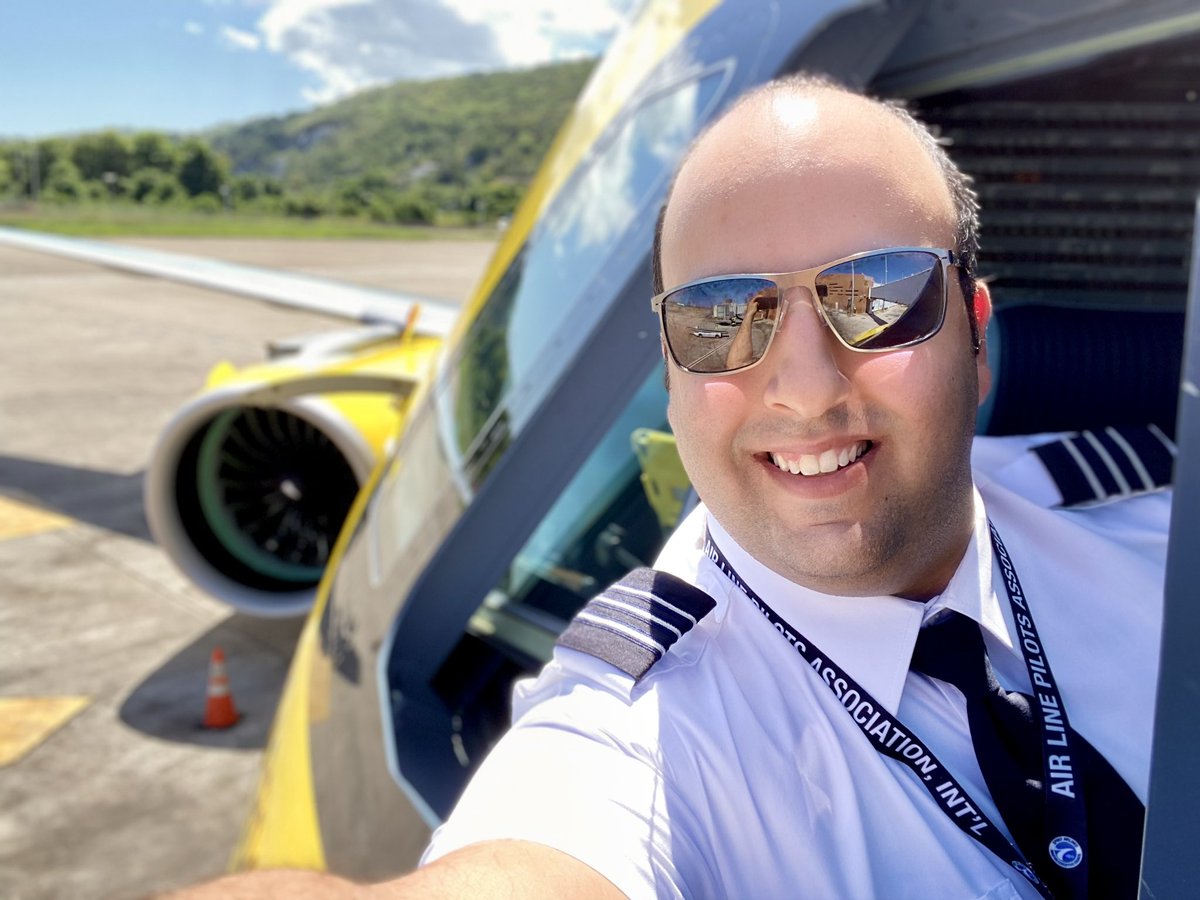 PilotShamir's tweet photo. I’m proud of being part of one of the greatest airlines in the US! #TeamYellow https://t.co/ubVkAmdSwu