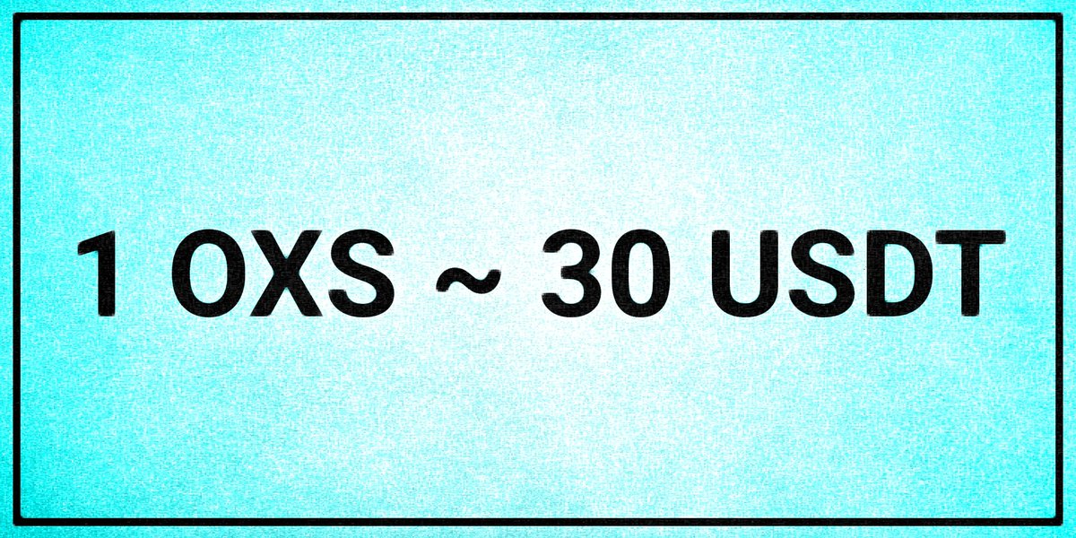 oxswapnetwork's tweet photo. #OXSWAP Listing price 1 $OXS = 30 $USDT ❤️ #Binance #Kucoin #CoinMarketCap #Coingecko #Pancakeswap #Uniswap https://t.co/9xyozbPYbS