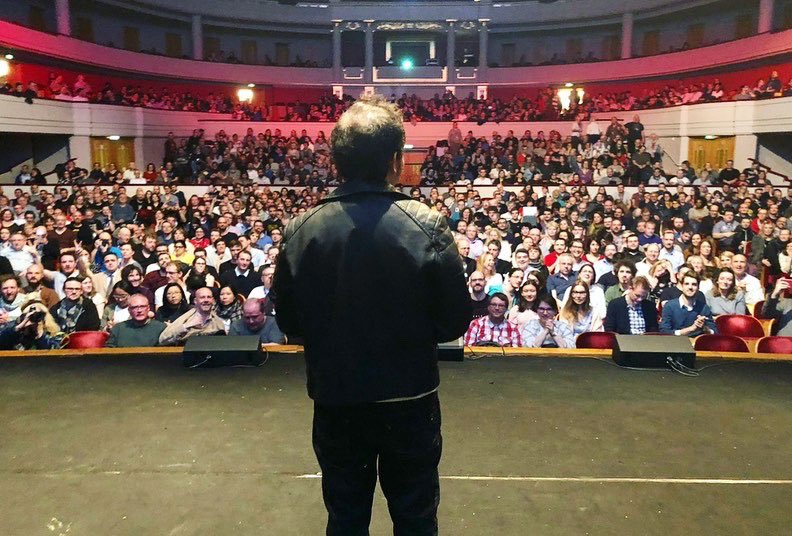 IsaacEzban's tweet photo. My 4 #BIFFF @bifff_festival presentations:
- April 2015 - Presenting #TheIncident and singing “Highway to Hell”
- April 2016 - #TheSimilars and singing “Its raining men”
- April 2018 - #Parallel, singing “Man in the Mirror”
- April 2023 - #MalDeOjo, singing “Season of thr Witch” https://t.co/3ih7sGX8Mn