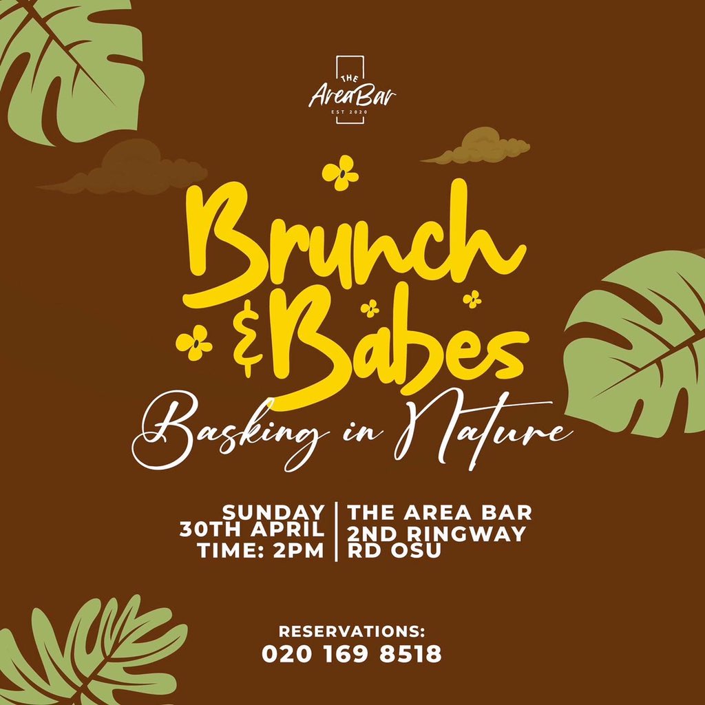grideeyeent's tweet photo. BRUNCH &amp; BABES‼️ 
Loading…….!!!!!!!
#baskinginnature
DON’T MISS !!!! #30thApril23 
🇬🇭 🇺🇸 🇹🇿 🇿🇦 🇬🇧 🇰🇪 🌍 
For Bookings Send As An Email 📧:
marveldreamsss@yahoo.com
Event Organization,Planning,Promoting and Advertising of Businesses etc 
#retroset #bandana #goodtime #nightlife https://t.co/Jk4OB2x98R