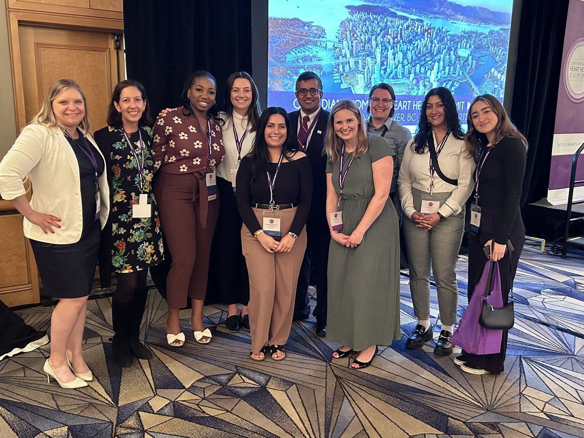 So cool to have so many UCalgary and Libin representatives at #CWHHS2023 and spreading awareness for women’s cardiovascular health this weekend! #HerHeartMatters