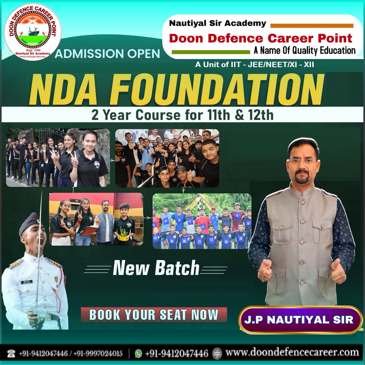 DoonDefenceCP's tweet photo. BEST NDA FOUNDATION COACHING IN INDIA
Doon defence Career Point Institute is one of the Best NDA Foundation coaching in India .

1-DL Road, SBI (1st &amp; 2nd Floor), Dehradun, UK, India 248001
doondefence@gmail.com
Call Us On:
+91-9997024015
+91-9412047446
https://t.co/zlWm8TFLhH https://t.co/wjQKWPy323