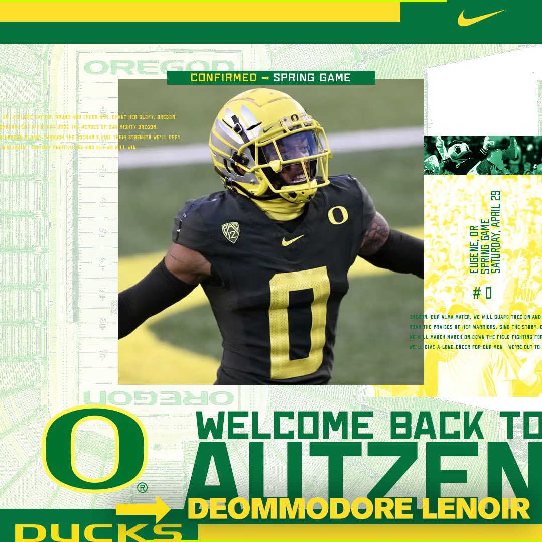 Oregon Football Roster