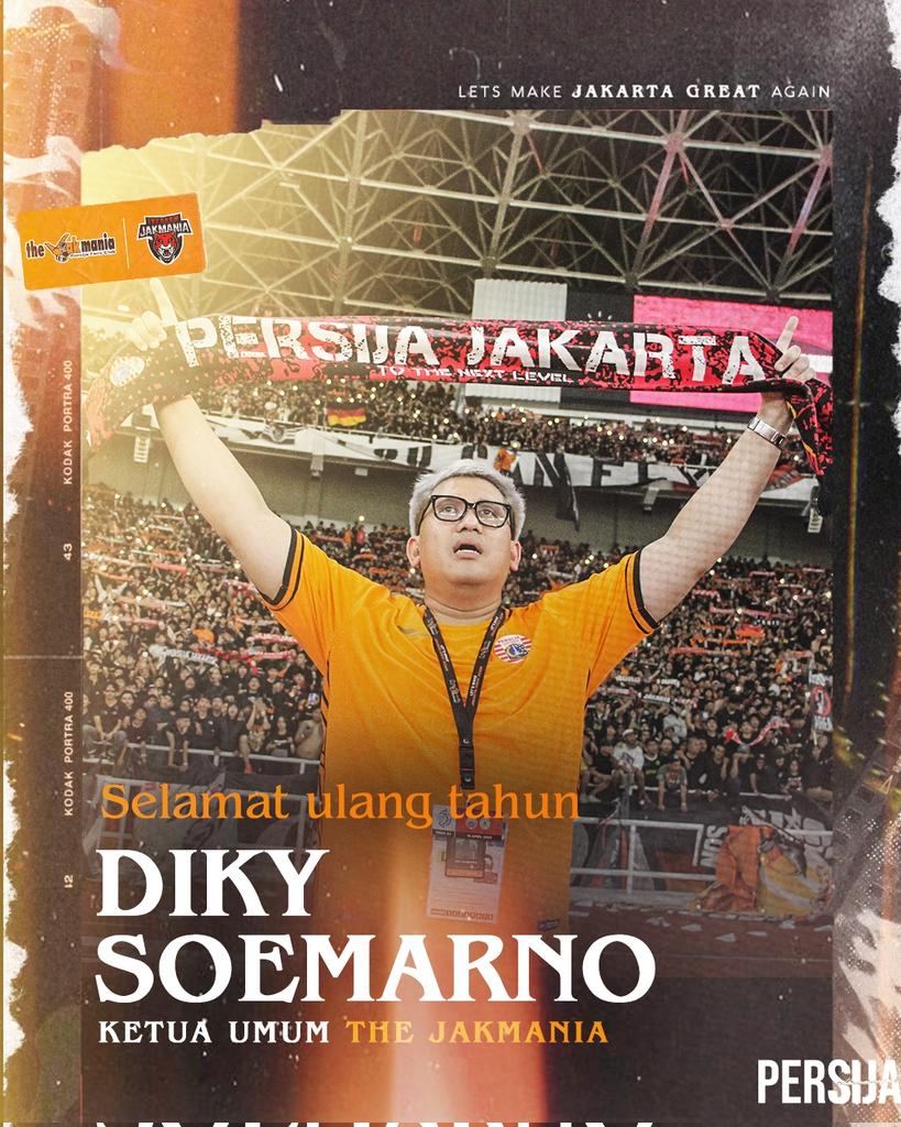 InfokomJakmania's tweet photo. Selamat ulang tahun untuk Ketua Umum the Jakmania, Diky Soemarno.

Semoga Ketum panjang umur, sehat selalu, dilancarkan rezekinya, selalu dalam lindungan Allah SWT, dan semua yg dicita-cita kan dapat terwujud. Amiiin.

Let's make Jakarta great again @DikySoemarno 👆🧡 https://t.co/0GMr4bYkAU
