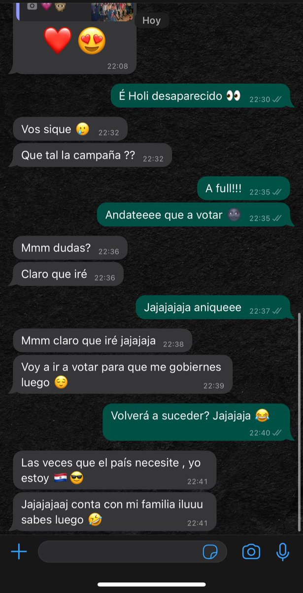 ilusionpy's tweet photo. El que no te escribe cuando te candidatas es porque no quiere nomas ya 😂😂 

Pd: Publico esto con su autorización. https://t.co/rGNt23Daaw