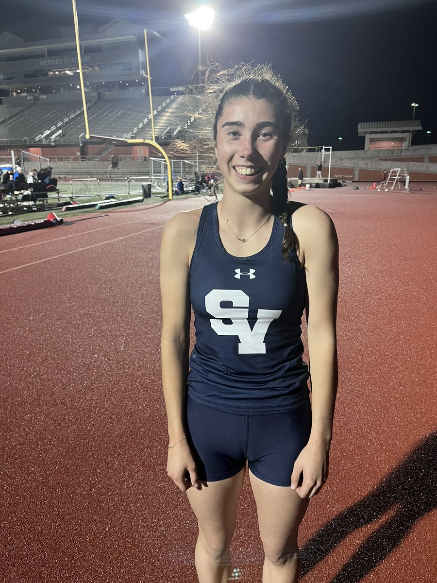 Congratulations, Ella Pickron! 2nd in Pole Vault! On to State!!