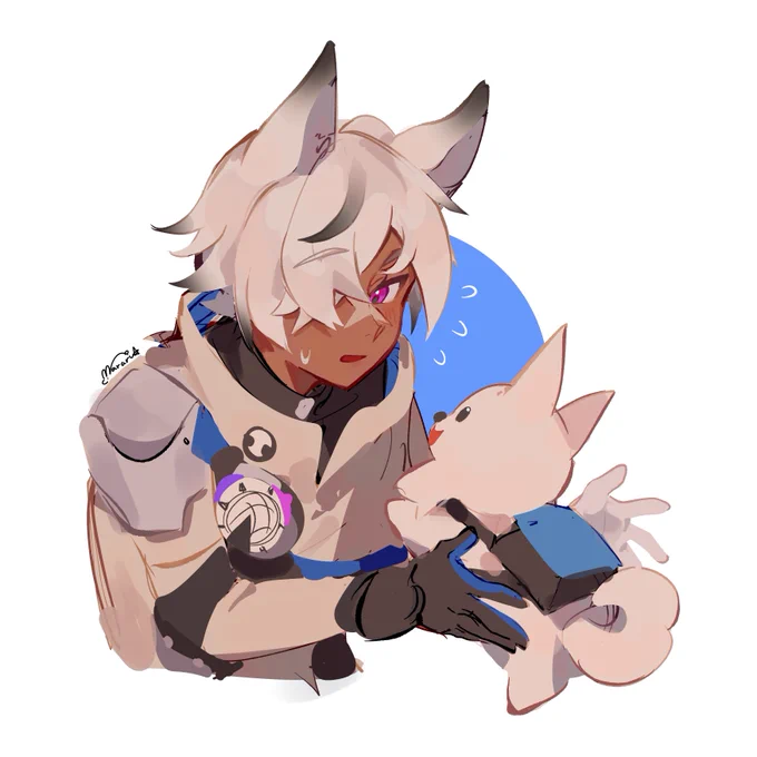 Quick doodle of Arlan to get used to his shapes for future fanart :3c #HonkaiStarRail #崩壊スターレイル