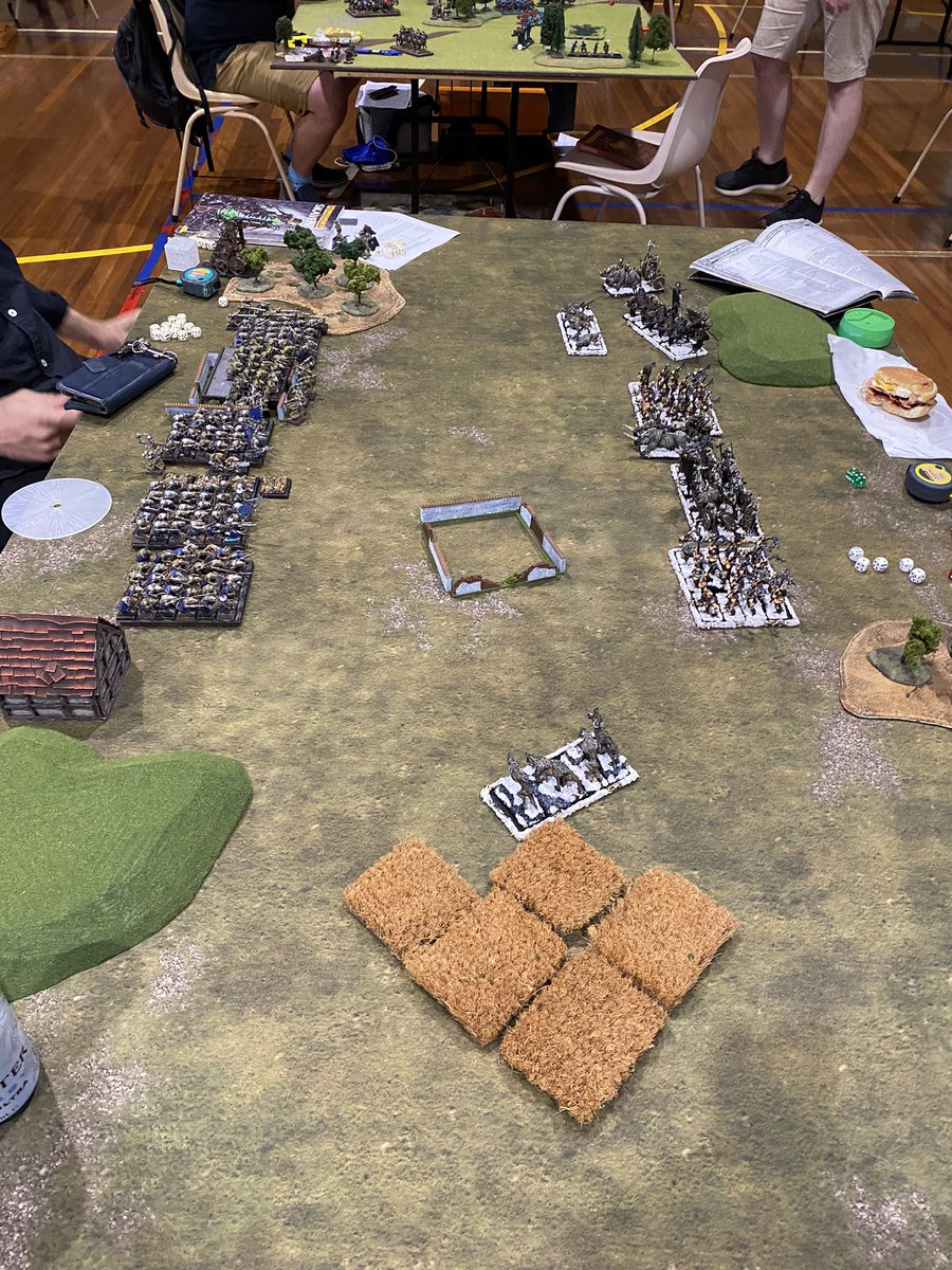 BUCKET40K's tweet photo. Warhammer Fantasy 6th Ed at Shirecon is underway! 5 games over 2 days! https://t.co/LFVe06lLvA