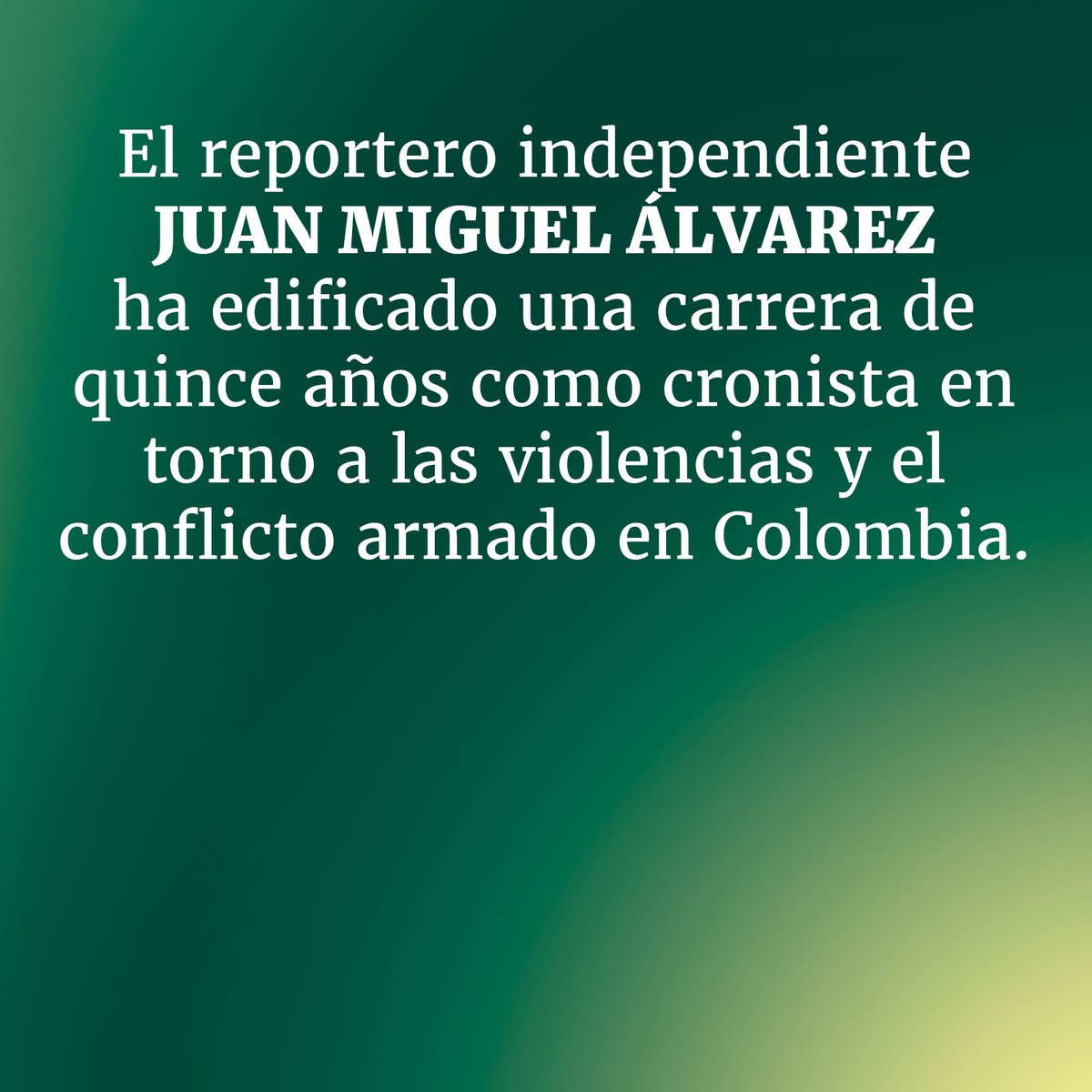 librosyletras's tweet photo. #Entrevista
La necesidad de comprender nuestras violencias: entrevista a Juan Miguel Álvarez @cronista77
Por: Juan Camilo Rincón @JuanCamiloRinc2
Entrevista completa en: https://t.co/rLsFaKmgYa
#libros #juanmiguelalvarez #juancamilorincon #librosyletras #laguerraqueperdimos https://t.co/aWwEbE4Gq3