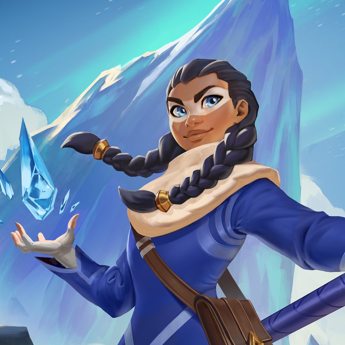 fableborne's tweet image. 🧙🏽‍♀️ On her own path as the Tundra’s Chosen, Kiara wields powerful ice magic and the wisdom of her ancestors to unravel the secrets of the Shatterlands ❄️ #fableborne #coldworldoutthere

1/6