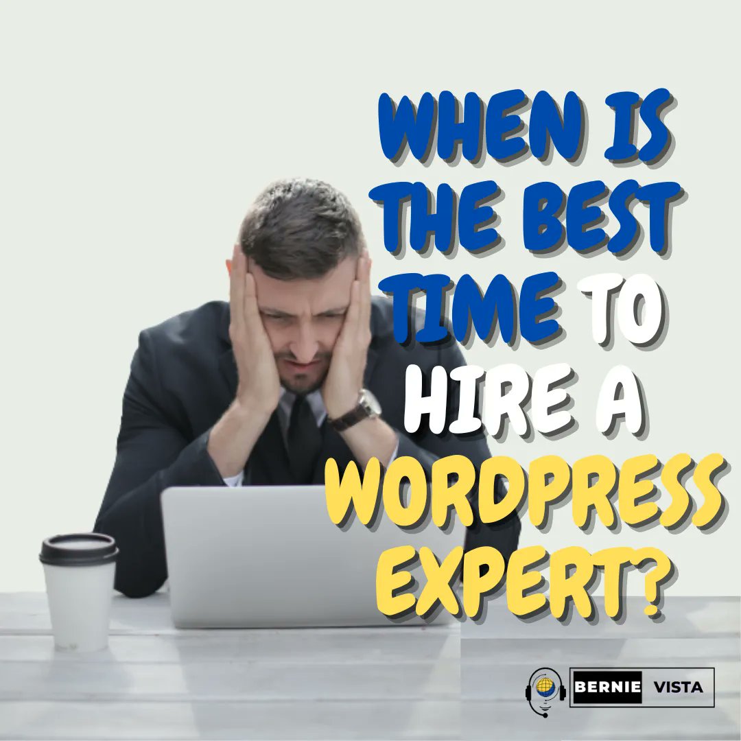 We've all been there. You're trying to get things done and realize that you don't have the right resources, but you don't want to wait until it's an emergency. 👨‍💼 

#BernieVista #EfficientAssistance.DetailedOutcome #VistaWebDev #websitedevelopment #webdeveloper #websitedesigner