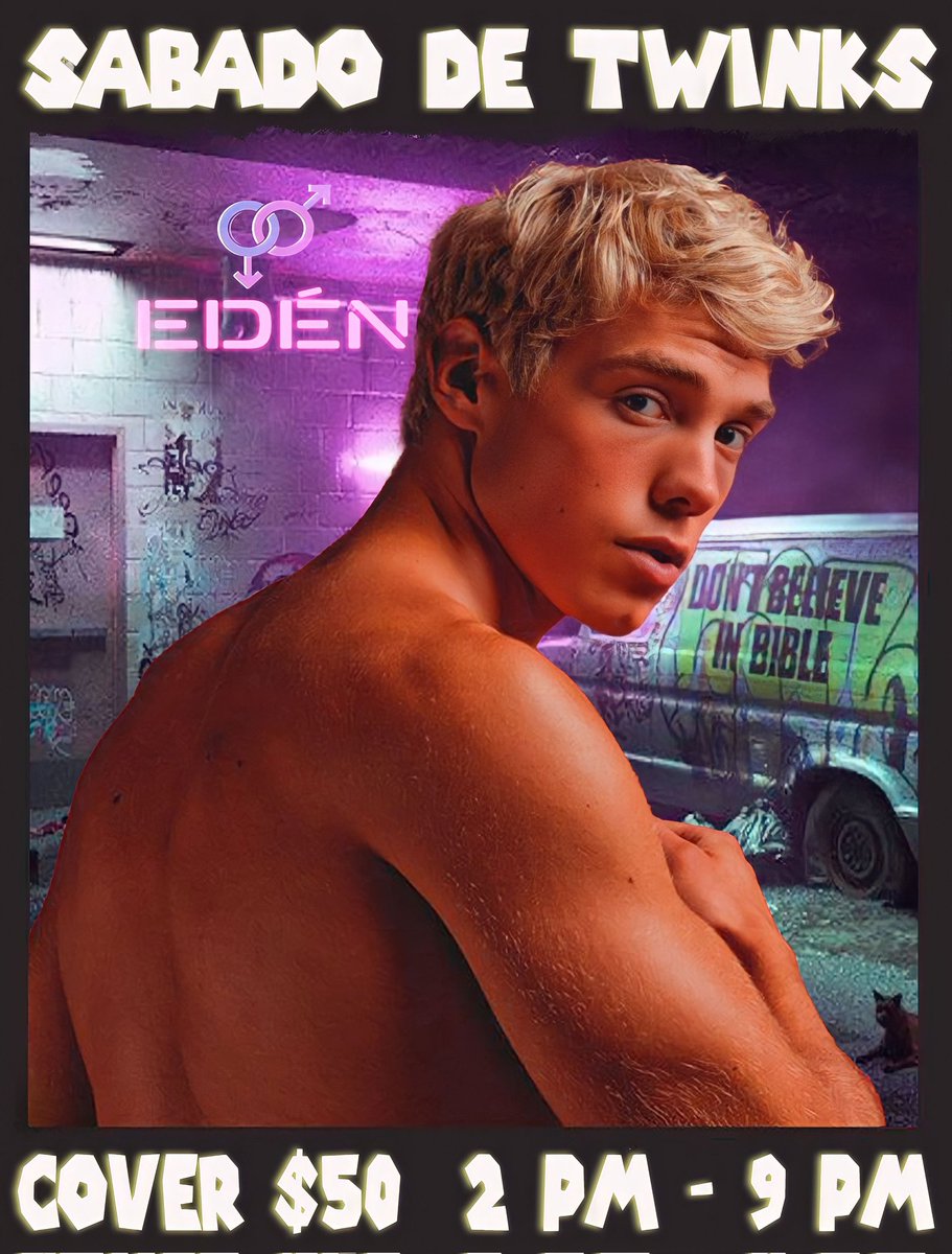 BaulNorte's tweet photo. Sábado de Twinks

Servicio desde las 2pm

Cover $50

WhatsApp 2228408840 https://t.co/6SLY80sOeY