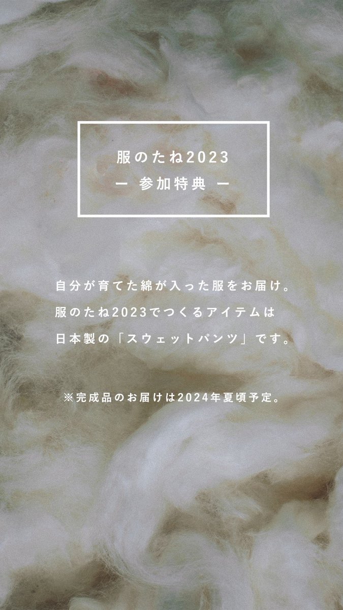 arisa_kamada's tweet photo. 今年もやります！ #服のたね 
気づけば今年で6年目。今年はみんなで育てたコットンでスウェットパンツをつくります。
申込みは４月いっぱい（コットンの種まきは５月なのでこのタイミングじゃないと間に合わなくて）
小さなベランダで大丈夫です。日当たりは必須です🪴🪴🪴
https://t.co/0jQV7FeAuw https://t.co/hchCZtBPn5