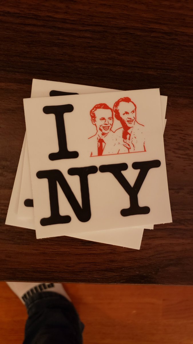Locksmiths_Band's tweet photo. @lizzienoisdead My friend is making these "I Louvin NY" stickers... https://t.co/yIgORQPVJb