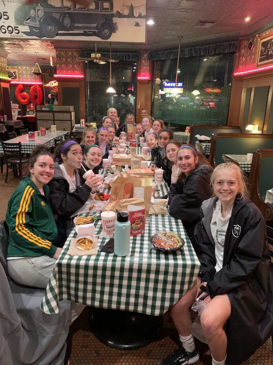 Team bonding after a 2-1 win!