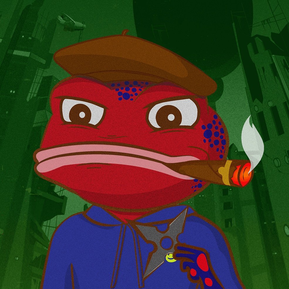 I'm obsessed with my Awesome Red Frog 🐸 ❤️!! His background reminds me of the <a href="/beastieboys/">Beastie Boys</a> videos from the 1990s! Love ❤️ it!
Watcha Watcha want....!! #LFG