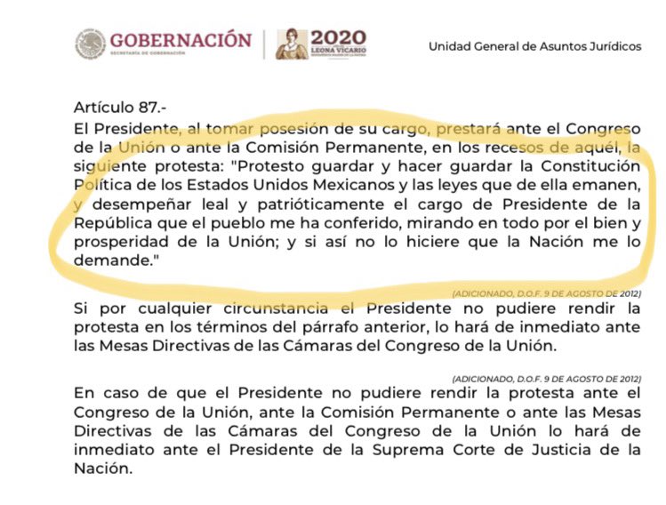 beltrandelrio's tweet photo. En el caso del INAI —órgano constitucional autónomo contemplado en la Carta Magna 
—, el Presidente no está acatando la protesta que hizo al iniciar su periodo: cumplir y hacer cumplir la Constitución. 

Como no lo hace, la nación tiene derecho de demandárselo. https://t.co/PtCxNkmsoy