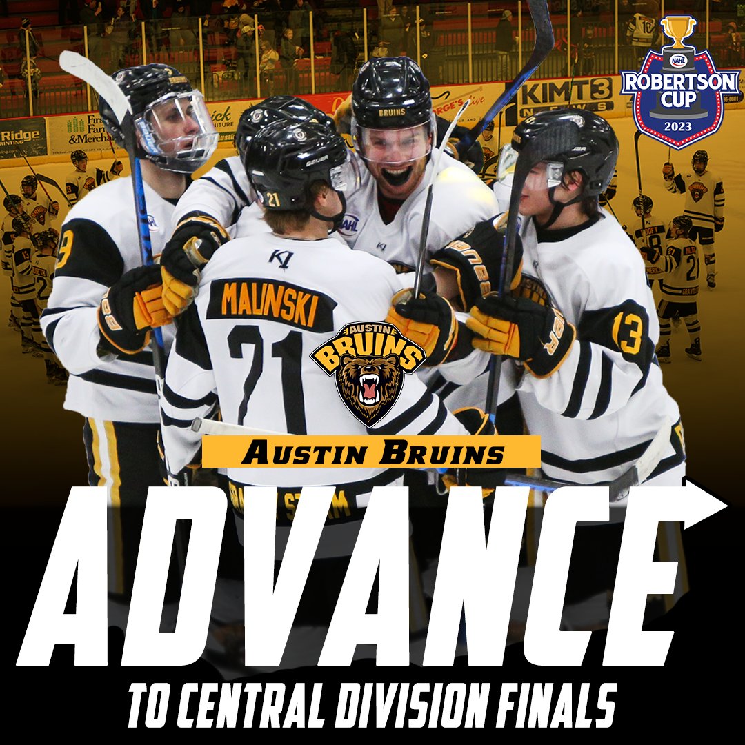 We will see you next weekend! Your Austin Bruins move on to the Central Division Finals!

#BearWitness