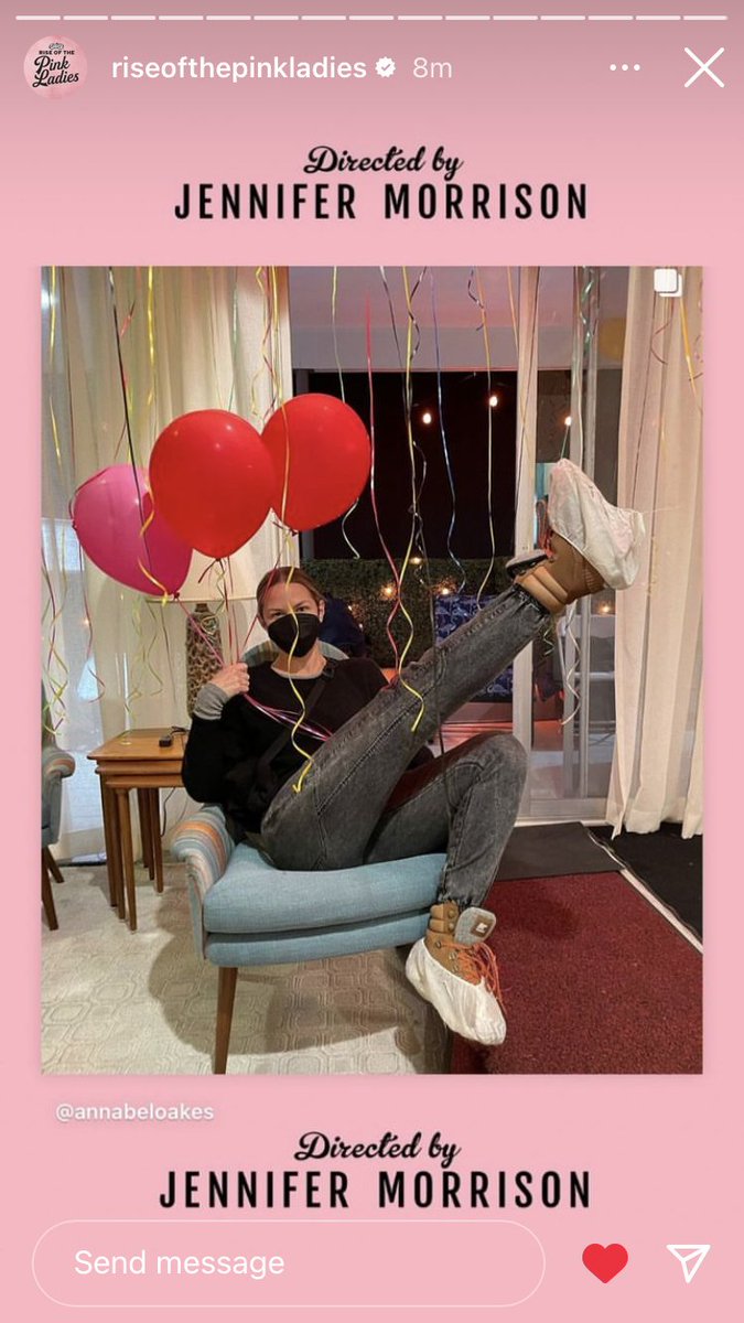 captainswanfan4's tweet photo. Rise of the pink ladies shared picture of director @jenmorrisonlive behind scenes of directing 1x05 I also downloaded Merely Players song I can’t stop listening to it 💕💗🎬💕💕
#directormorrison #jmo #jennifermorrison #GreaseRiseOfThePinkLadies https://t.co/uwszRR6YEi