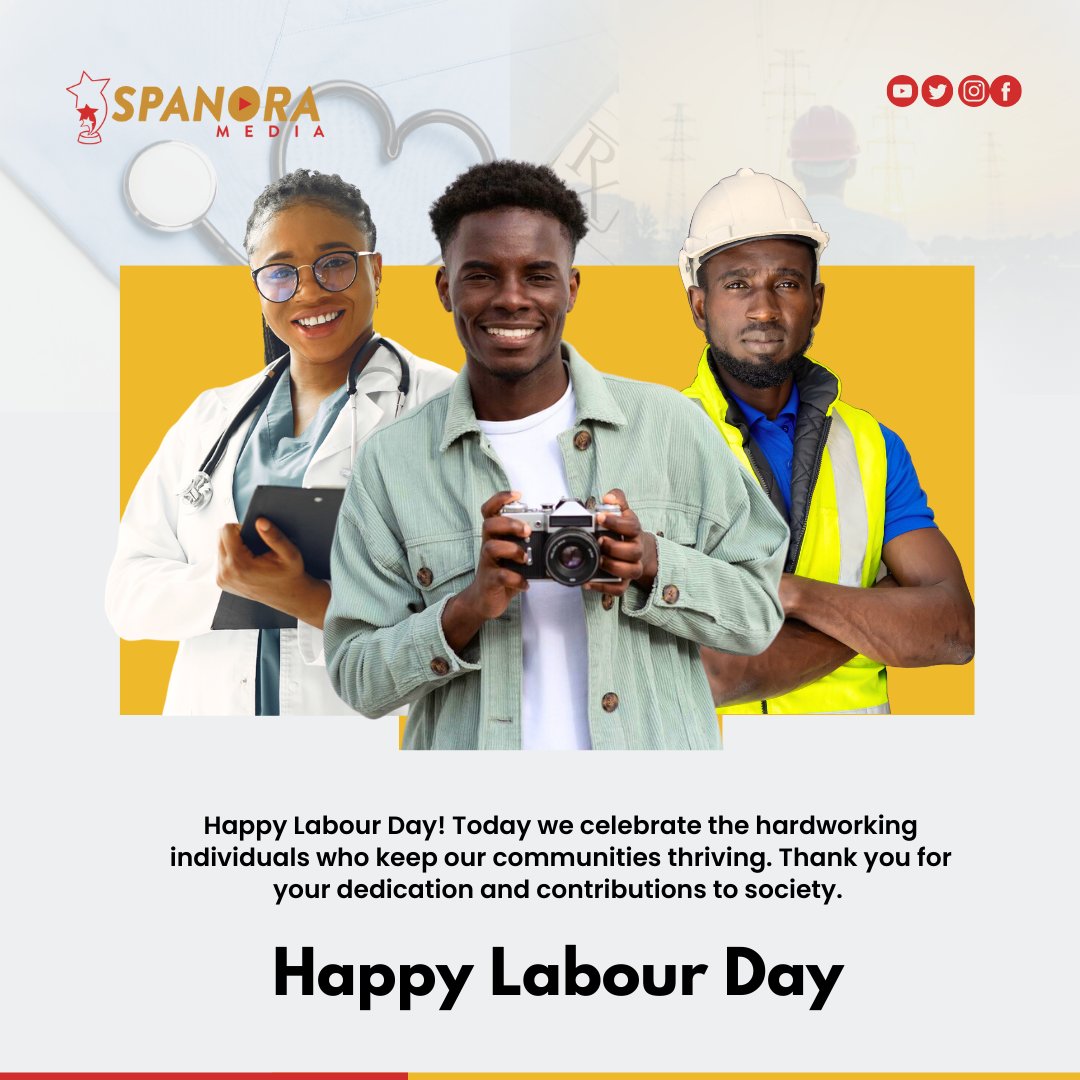 Happy Labour Day to all the hardworking individuals out there who strive to make a difference in their respective fields!

#SpanoraMedia #LabourDay
