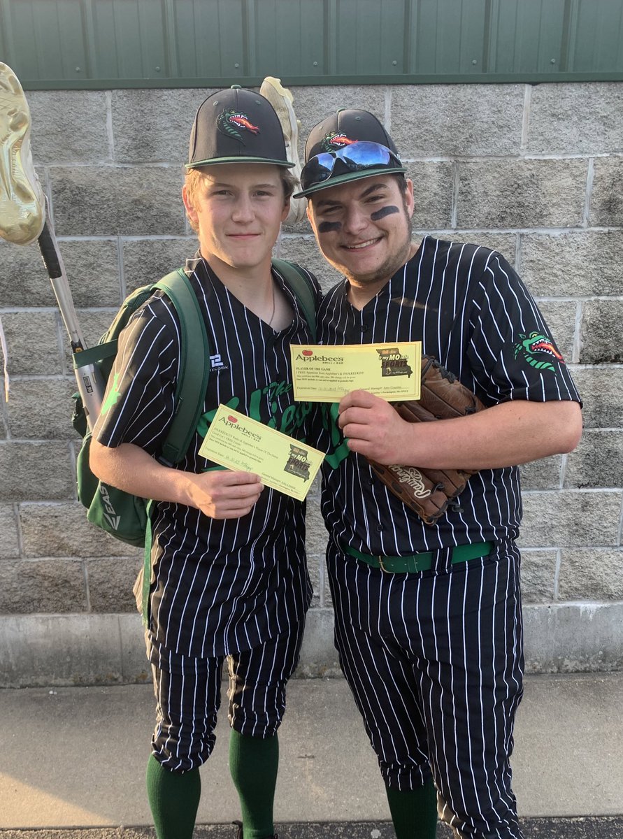 In baseball there are good days and bad days…..today was a good day!  Great team win, 13-0 over Lancers.  Go DRAGONS!! 💚 Applebees Player of the Game! #proudmom