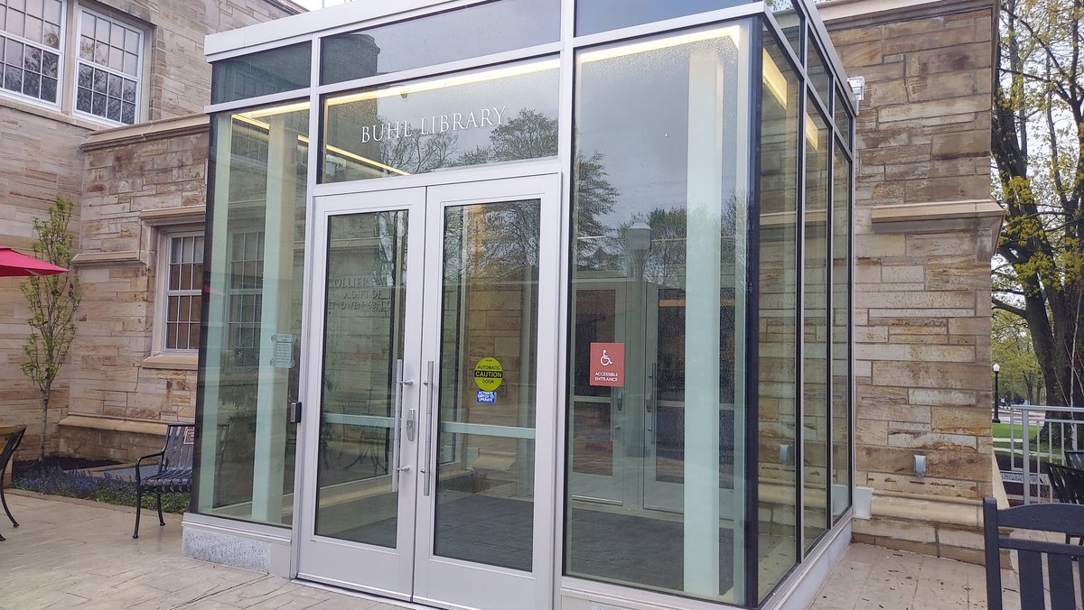 chapelcritic's tweet photo. On campus today @GroveCtyCollege, wondering what $9 million will buy. 

It will buy acres of green-tinted glass and aluminum. https://t.co/TE4yQZJK79