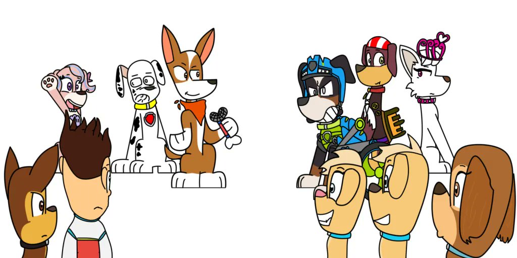 PartyElias's tweet photo. 🐶🇲🇽The Ayayay Vs The yeepie yay🐶🐾
           🤜FIGHT🤛

#FNF #digitalart #PAWPatrol #allpawsondeck #Missionpaw #aquapups #dinorescue #Supermightypups #pawpatroldinorescue #Aquapups #Pawpatrolthemovie #Seapatrol #fnfmod #Painttoolsai2 # https://t.co/hL6Wmehnjq