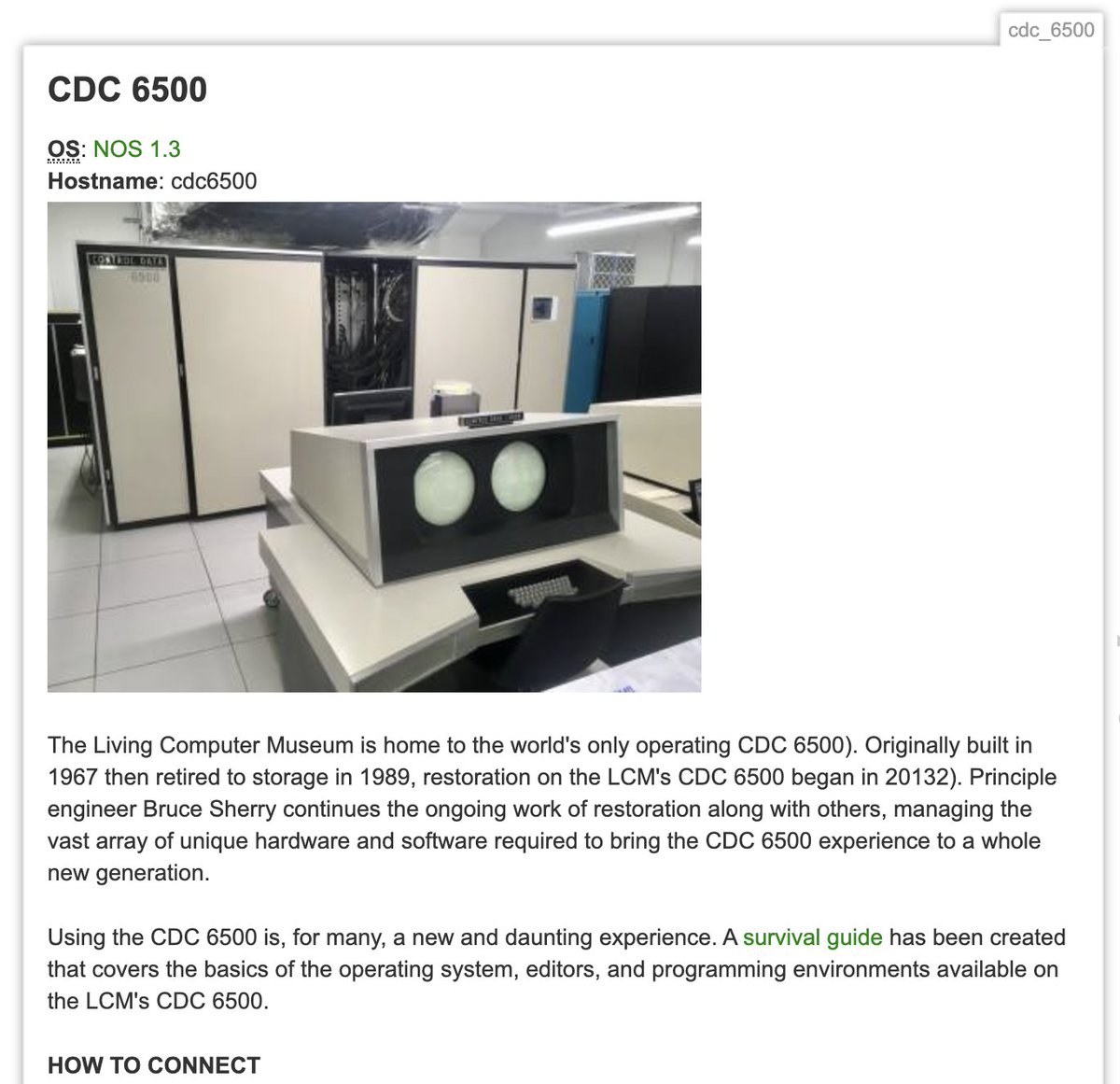 BalloonSciDan's tweet photo. Historic balloon design code from 1978 can now be run again! the programs I found were for a CDC mainframe supercomputer in FORTRAN-63 language, and I am stunned to find that there is one CDC-6500 mainframe left, and YOU CAN LOG INTO IT ONLINE and run code!  @LivingComputers https://t.co/kfjoOhfsEQ