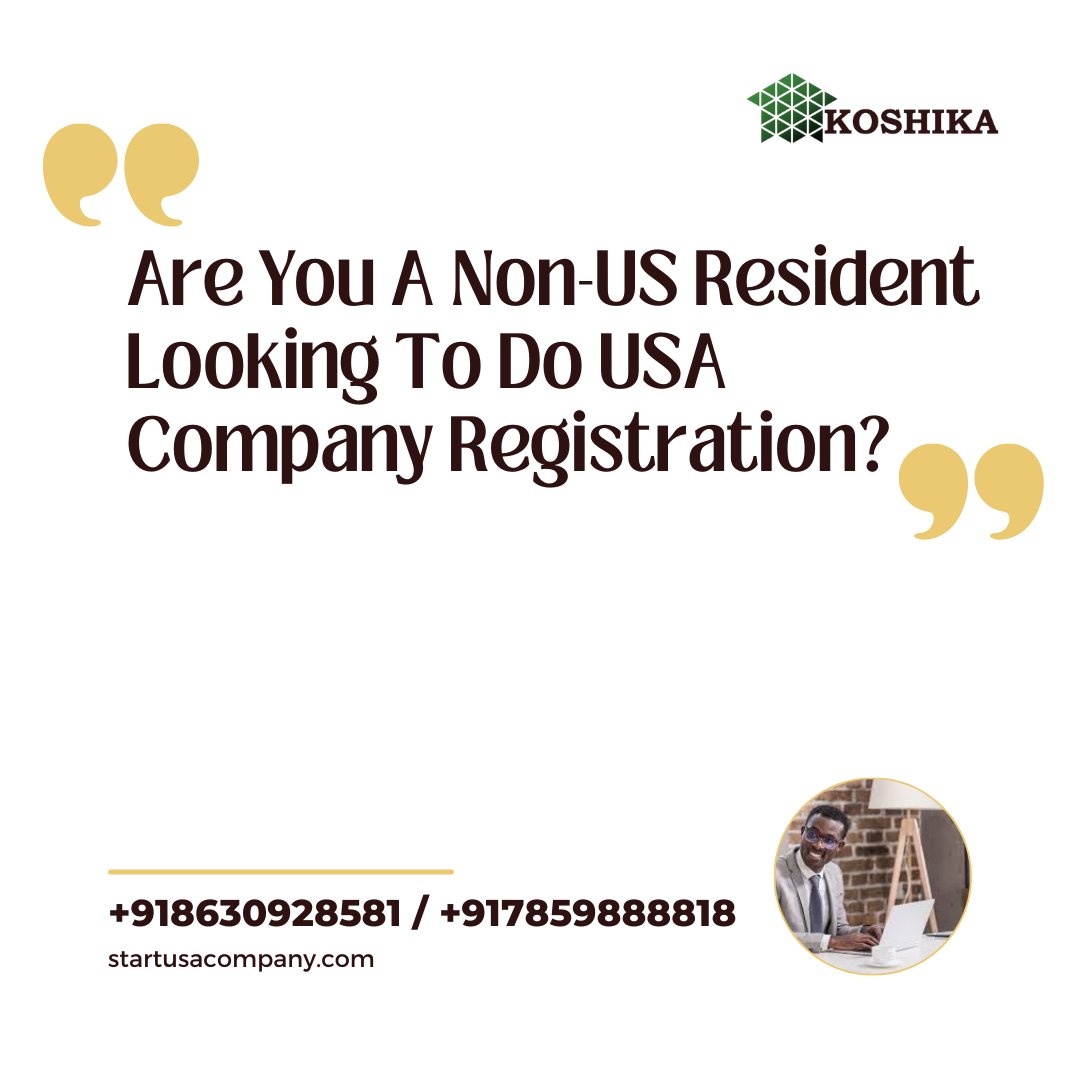 StartUSCompany's tweet photo. Are You A Non-US Resident Looking To Do USA Company Registration?
Do Contact Us:

✅ +918630928581 / +917859888818
➡ Info@startusacompany.com
👉 https://t.co/bvfbmka3Xo
#startusacompany #ITIN #AmendmentFiling #BankAccount #EIN #usacompanyformation #SSN #LLCformation https://t.co/twGsWYu5Jx