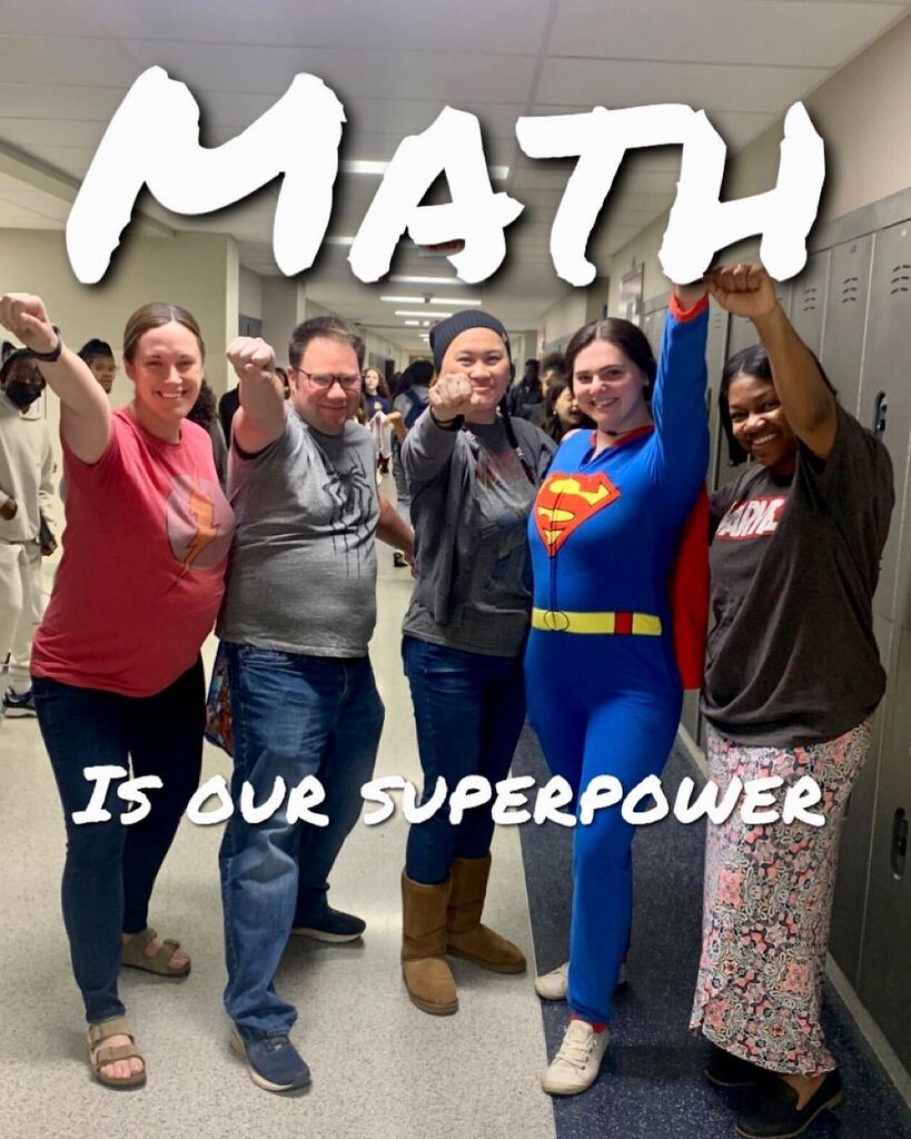 April 28th is National Superhero Day. To celebrate, the 7th grade Math team did a superhero themed PSSA lesson to motivate scholars to give “super” effort next week. #nationalsuperheroday #middleschoolmath #pssa #ichoosecsd instagr.am/p/CrmoLKKuh8c/