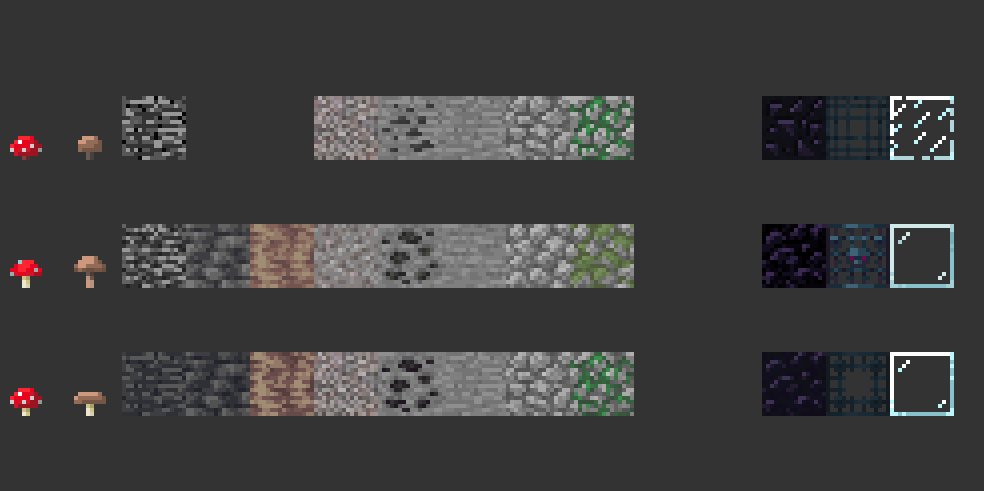 goblingrowl's tweet photo. some of the OG sprites like the gravel are too perfect to change imo, but im trying to improve or classic-ify what i can, while still keeping some improvements (i.e. the new glass vs the old) https://t.co/JffiXsC9zp