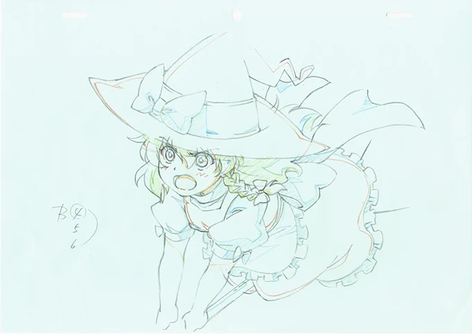 ■17話 作画監督修正Pickup 02■ 冒頭戦闘シーン、魔理沙を追い込みドヤる藍さまとがんばる魔理沙、表情いろいろ  17話に限らず風神録編のこの2人はいつもこんな顔をしてる感じがしますねw 豊かな表情は描いてて楽しいです  ↓17話DVD・BD在庫まだあります。よろしくねー 