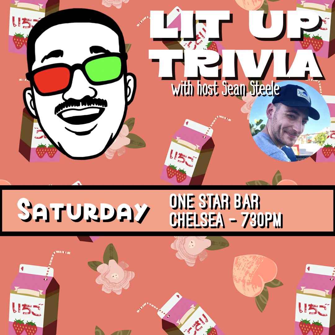 LitUpTrivia's tweet image. Anywho, @LitUpTrivia is doing the thing now in NYC! Here’s where you can play the game this week: