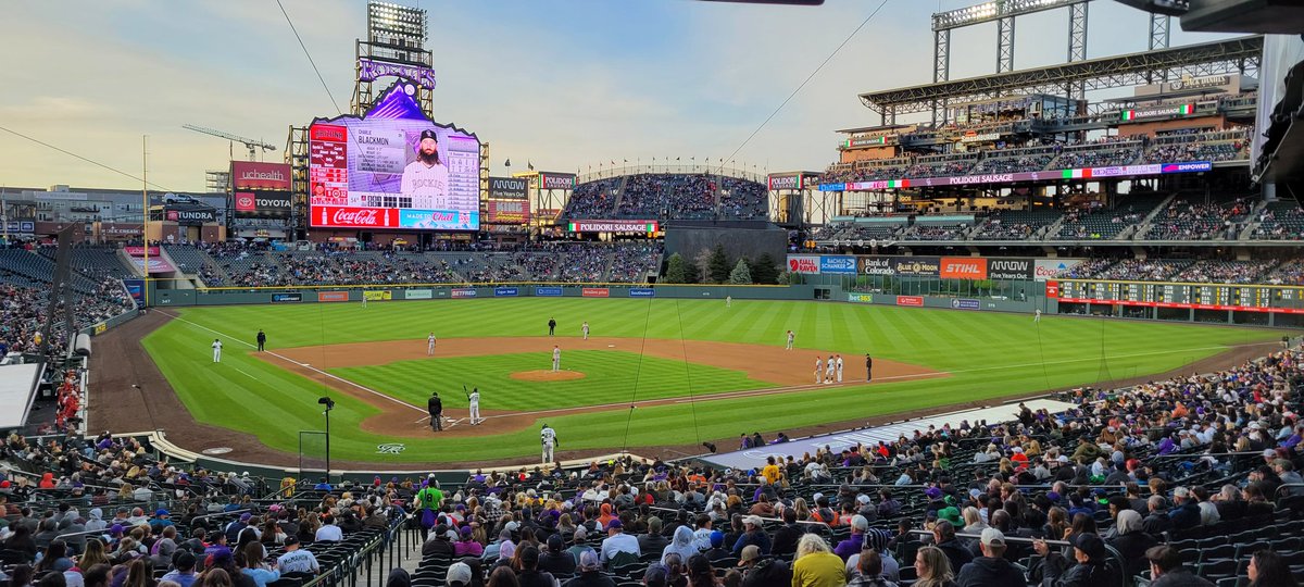 BlakeAWallace's tweet photo. I couldn't come to Denver without checking out Mile High and Coors Field. https://t.co/4LllN6zSUq